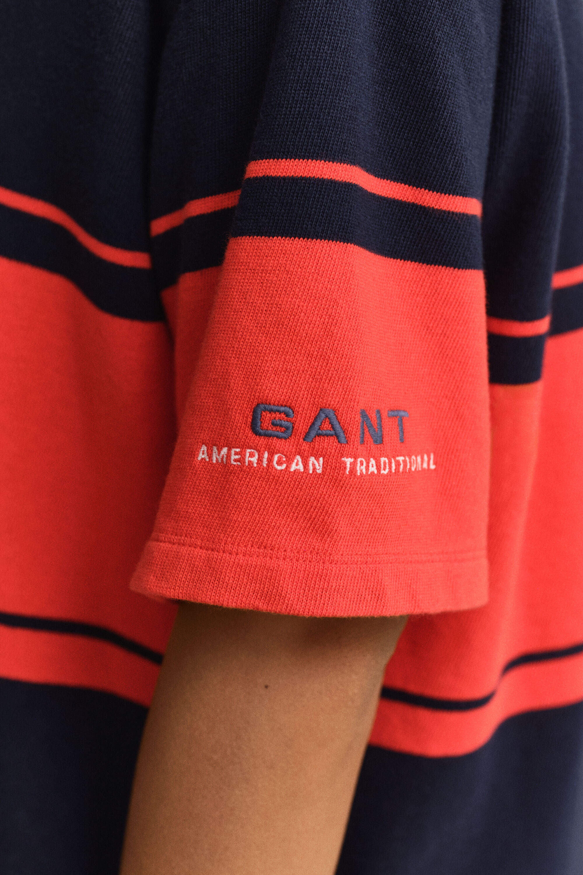 Leveäraidallinen lyhythihainen Heavy Rugger ‑paita