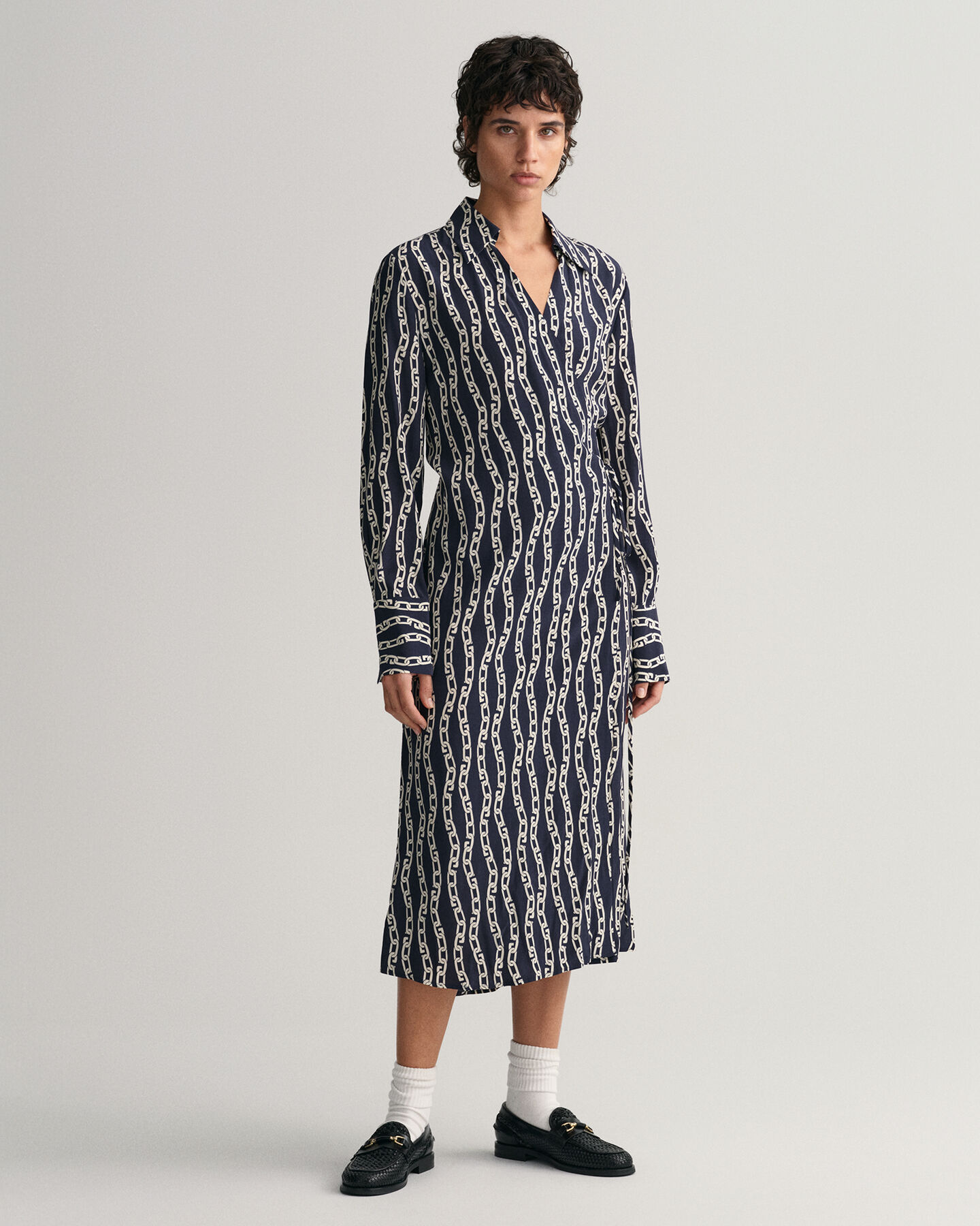 Printtikuvioitu Chain‑kietaisumekko