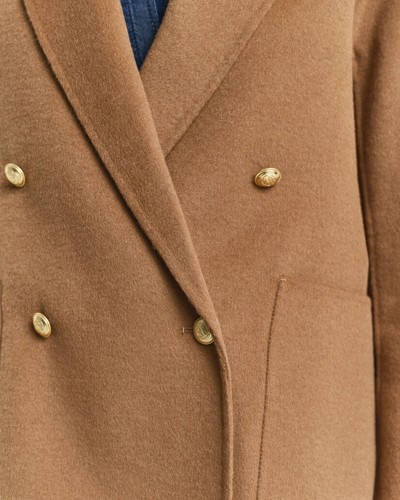 Regular fit ‑mitoitettu käsin tikattu klubitakki