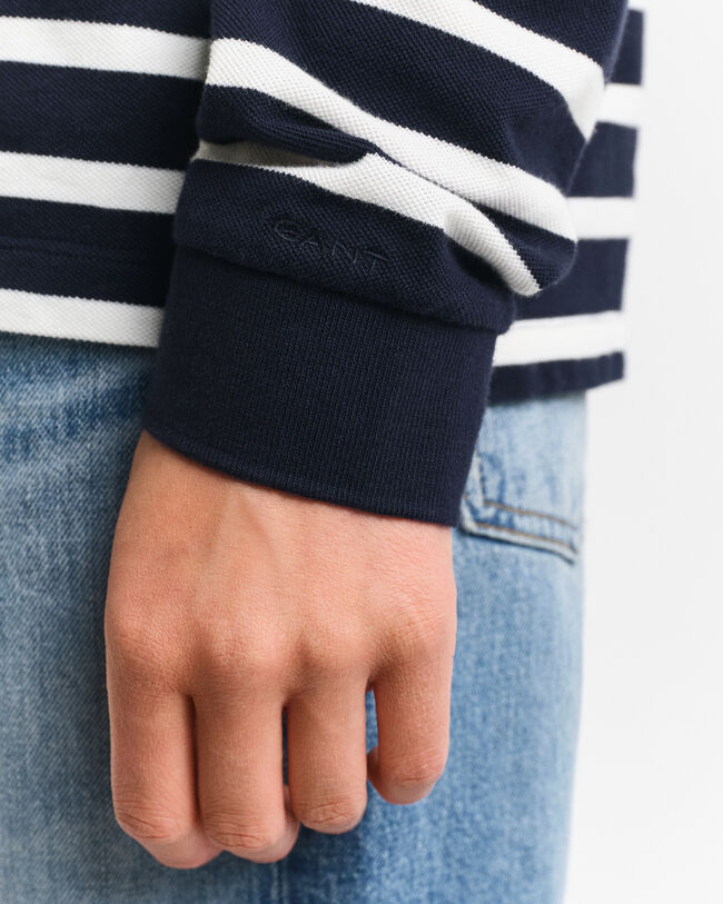 Pitkähihainen Breton-raidallinen pikeepaita