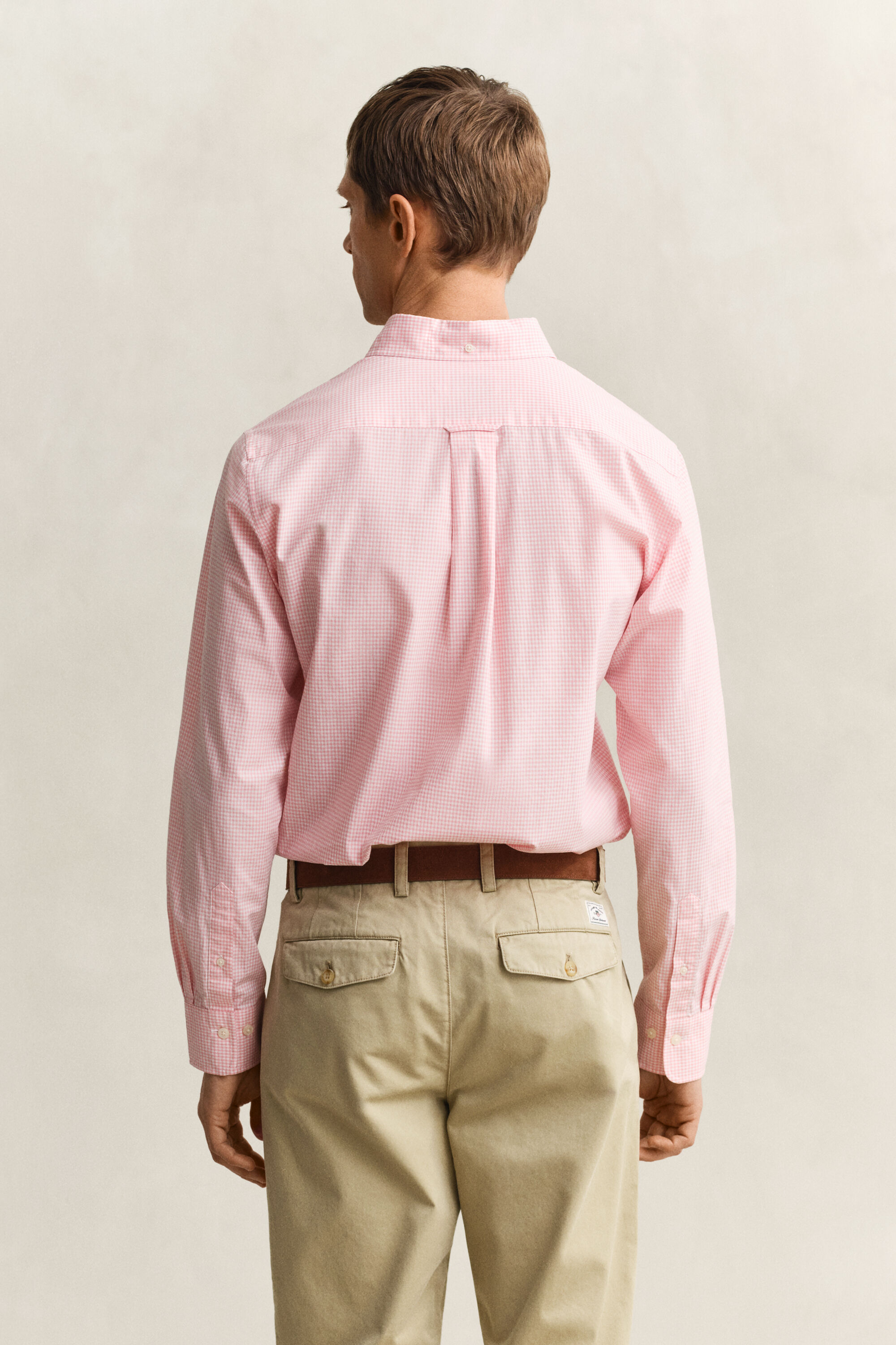 Gingham-ruudullinen Classic-popliinipaita