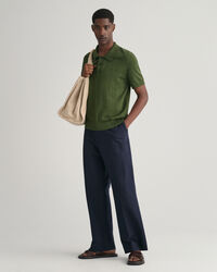 Pointelle Textured ‑pikeeneulepusero