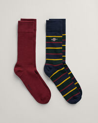 Raidalliset sukat lahjapakkauksessa (2&nbsp;paria)