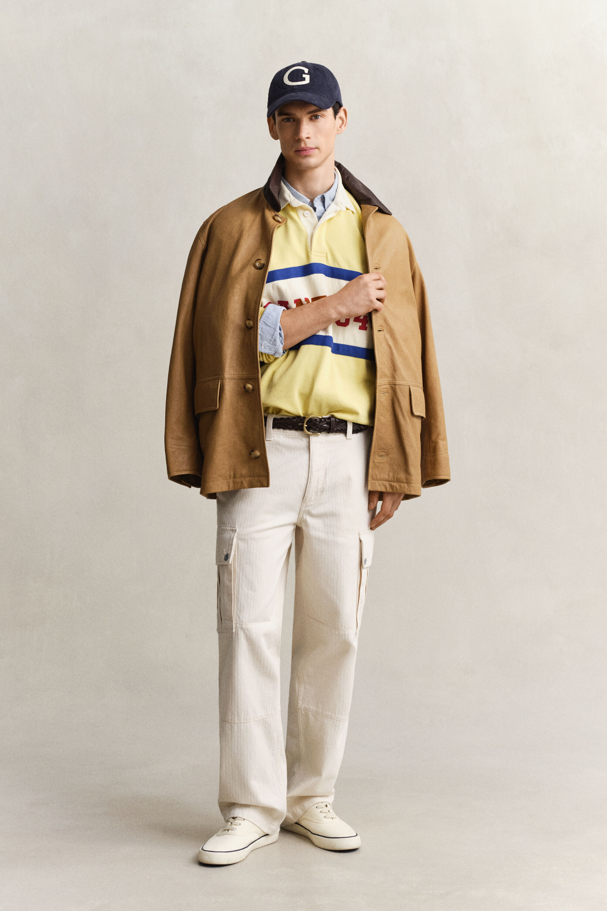 Kalanruotokuvioiset reisitaskuhousut