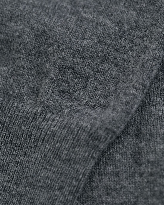 Ohut lampaanvillaneule, pyöreä pääntie