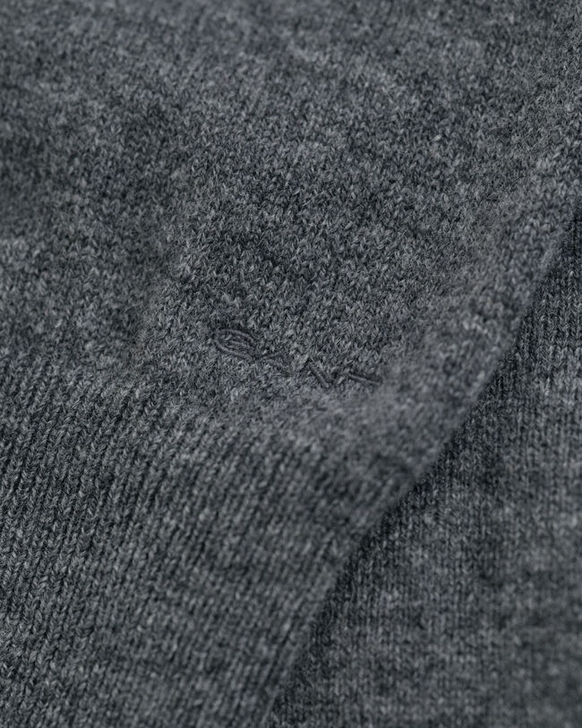 Ohut lampaanvillaneule, pyöreä pääntie