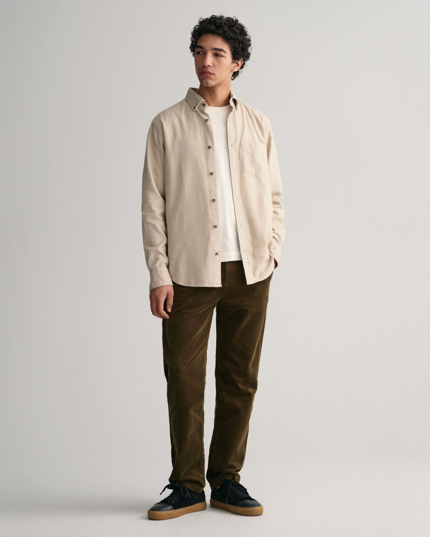 Regular fit ‑mitoitettu kalanruotokuvioinen flanellipaita