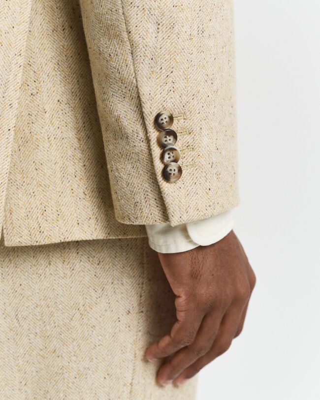 Relaxed fit ‑mitoitettu kalanruotokuvioinen puvuntakki