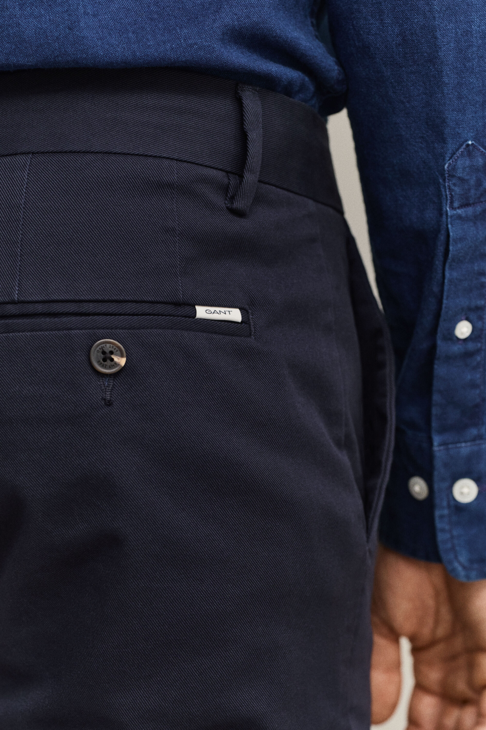 Slim fit ‑mitoitetut siistit chinot