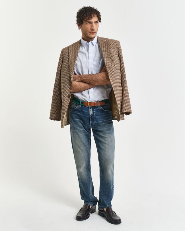 Regular fit ‑mitoitettu Classic Gingham -popliinipaita