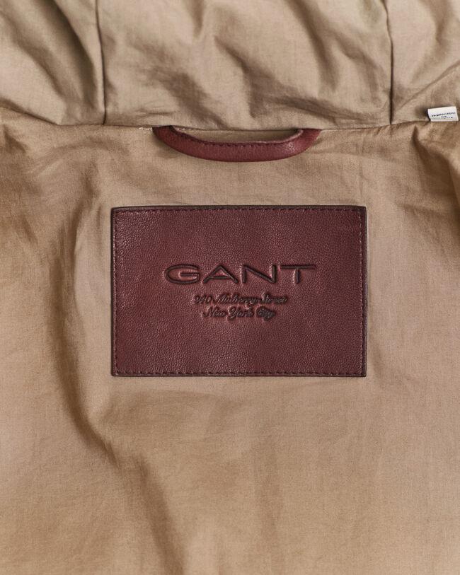 Puuvillainen hanhenuntuvaparka