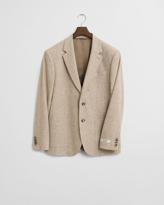 Slim fit ‑mitoitettu Donegal-puvuntakki