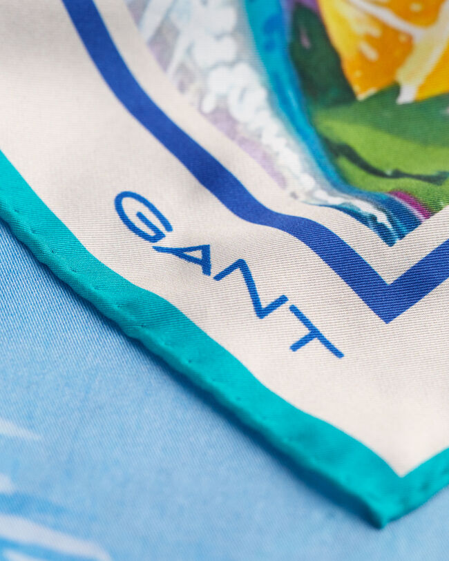 Printtikuvioitu Scenery-silkkihuivi