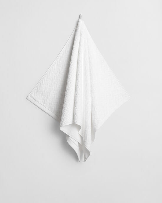 Kalanruotokuvioinen jacquard-pyyhe (70 cm x 140 cm)