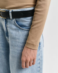 Pitkähihainen joustinneulepoolo