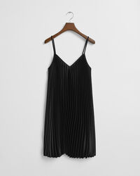 Satiininen vekkihelmainen olkainminimekko