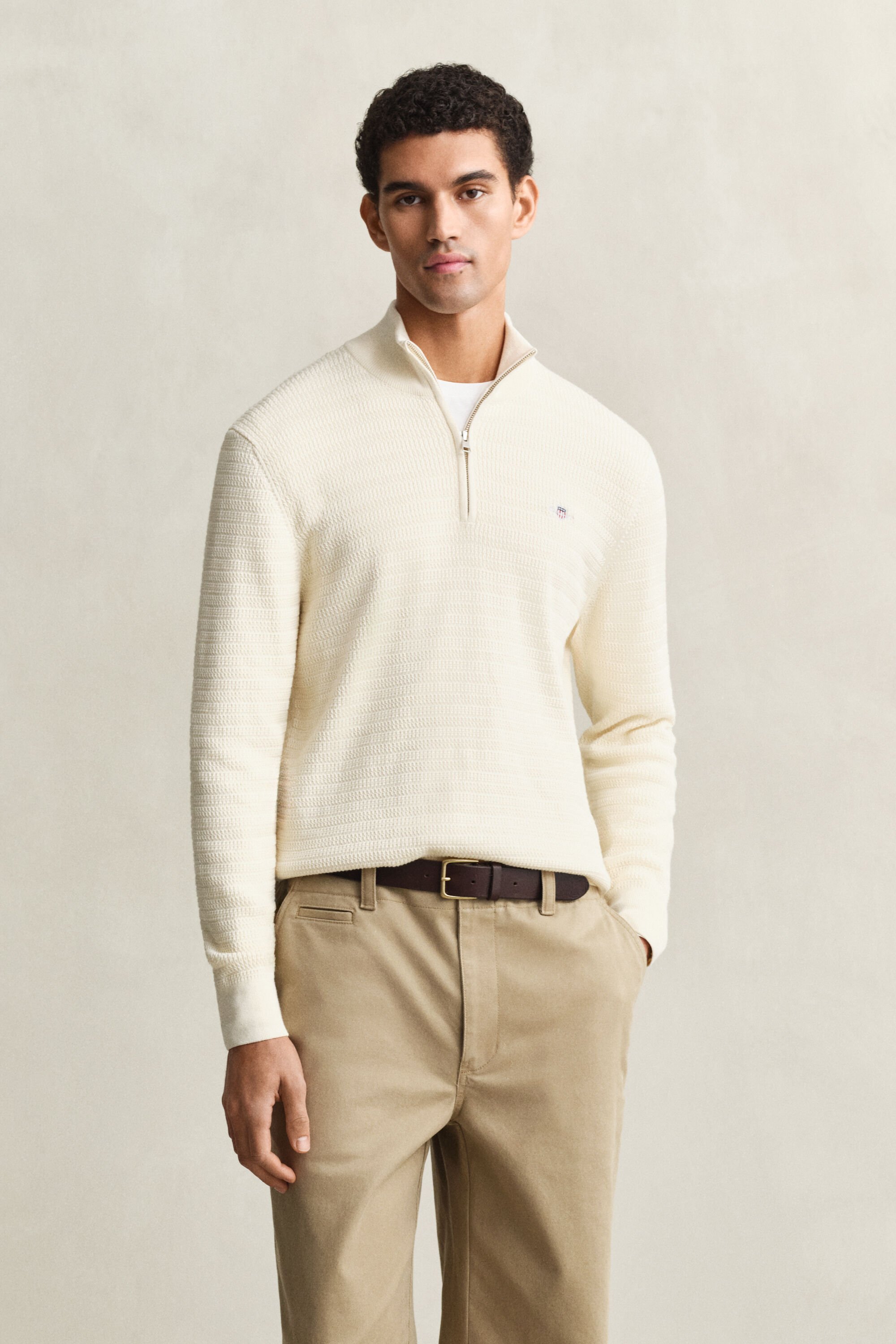 Palmikkoneule, vetoketjukaulus