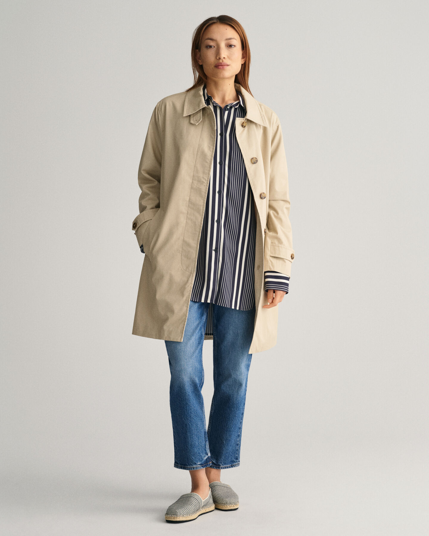 Relaxed&nbsp;fit ‑mitoitettu raitapaita