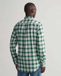 Regular fit ‑mitoitettu ruudullinen oxford-paita