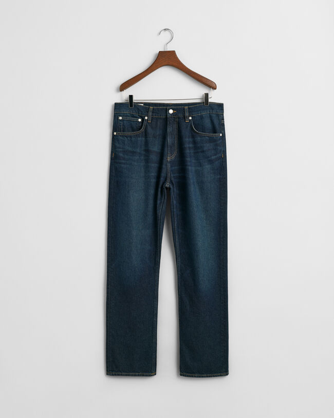 Straight fit ‑mitoitetut farkut