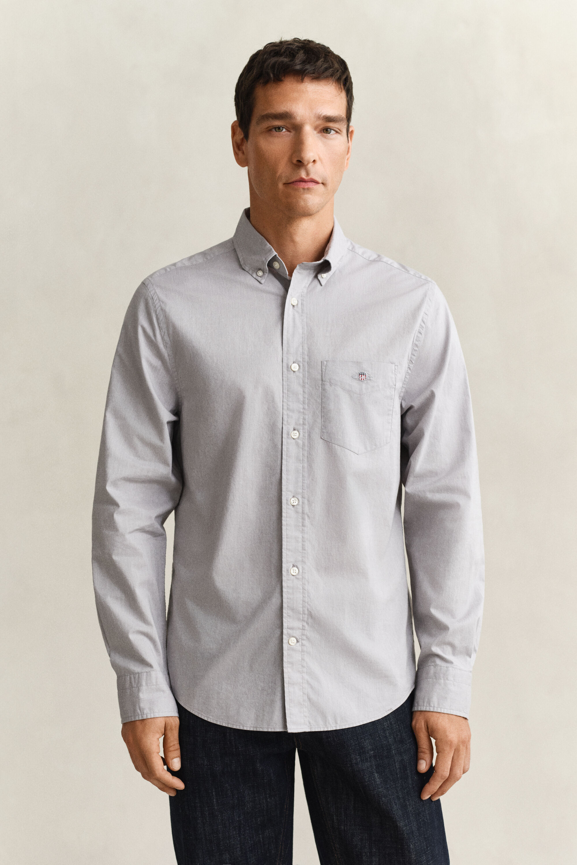 Regular fit ‑mitoitettu Classic-popliinipaita