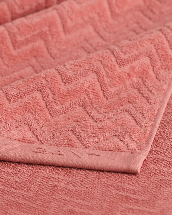 Kalanruotokuvioinen jacquard-pyyhe (70 cm x 140 cm)