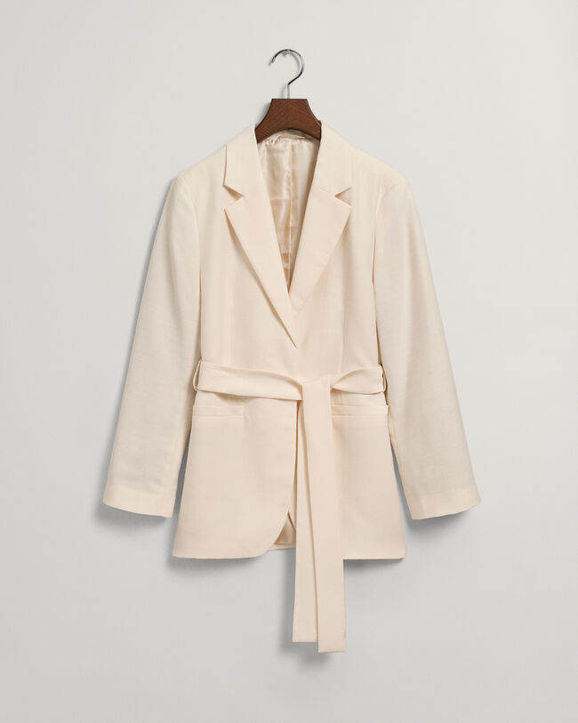 Regular fit -mitoitettu vy&ouml;llinen bleiseri