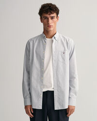 Regular fit ‑mitoitettu pystyraidallinen oxford-paita