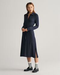 Slim&nbsp;fit ‑mitoitettu paitamekko jerseyneulosta