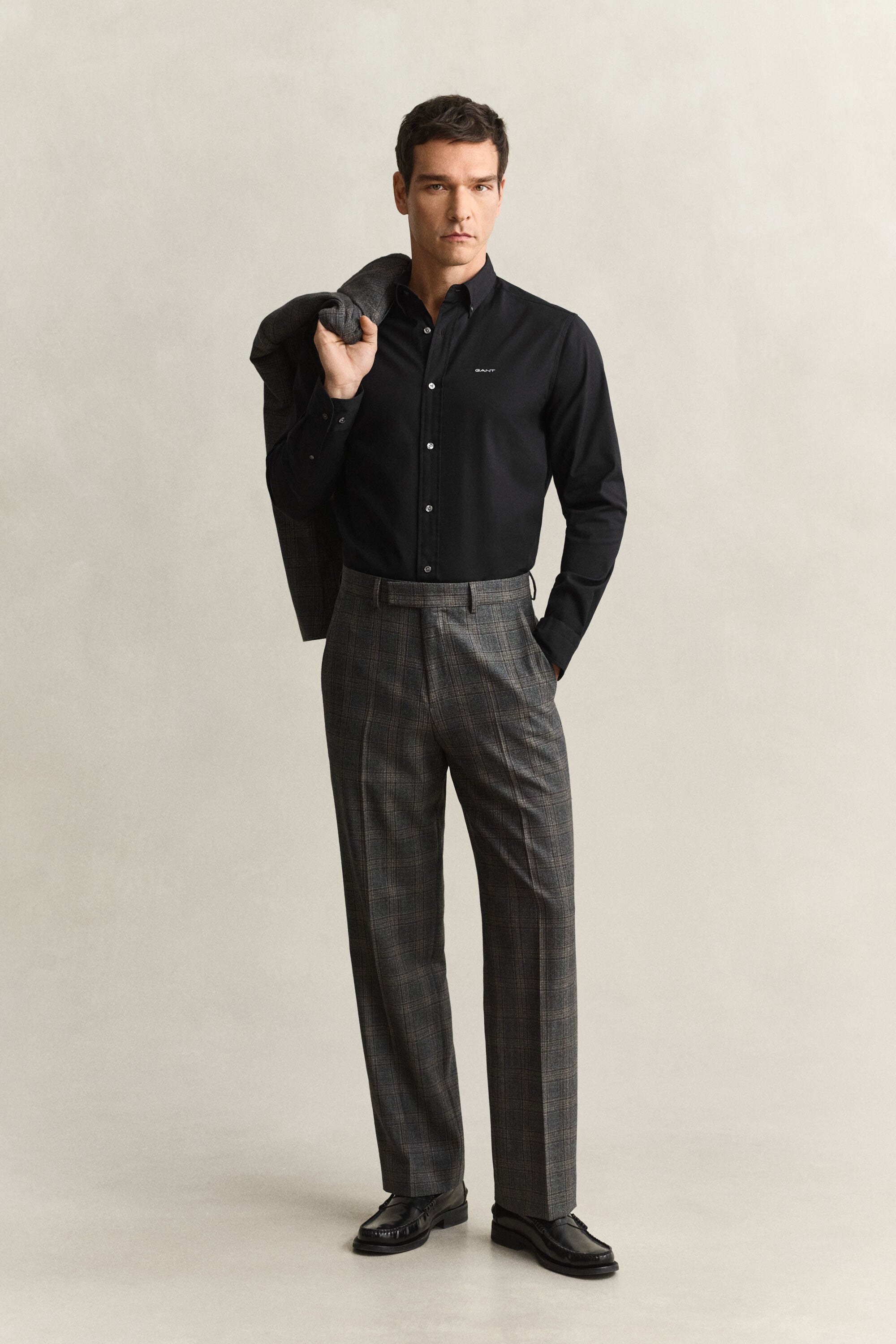 Regular fit ‑mitoitettu pinpoint oxford ‑paita