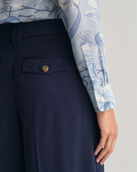 Regular fit ‑mitoitettu Magnolia-puuvilla-silkkipaita