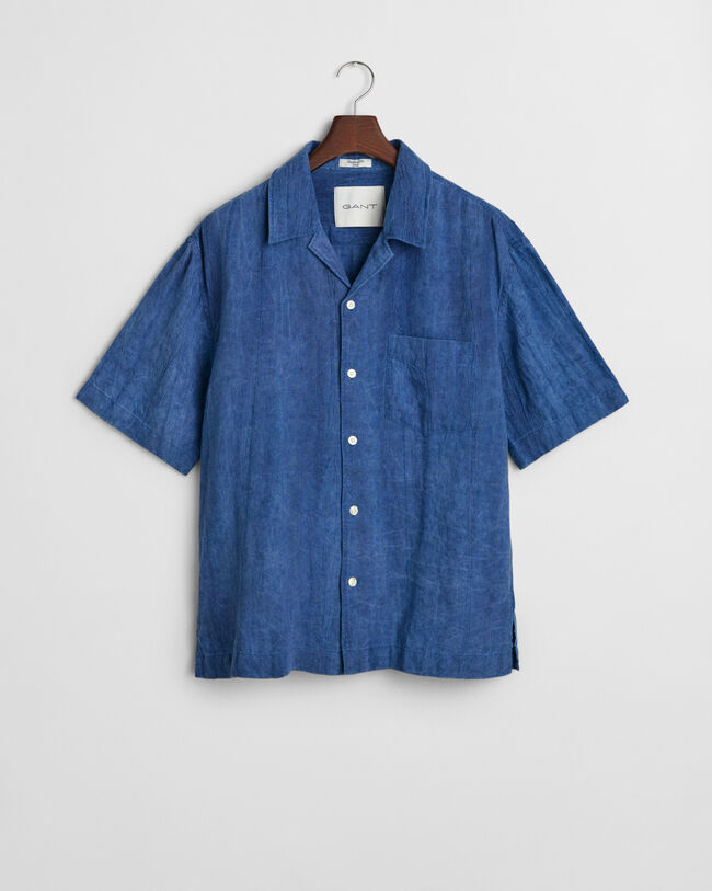 Relaxed fit ‑mitoitettu lyhythihainen pellavapaita