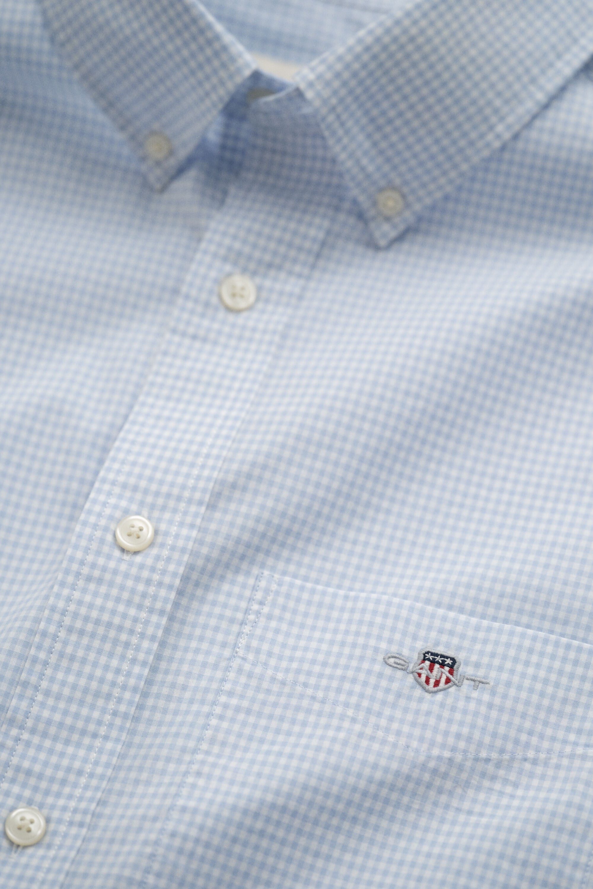 Gingham-ruudullinen Classic-popliinipaita
