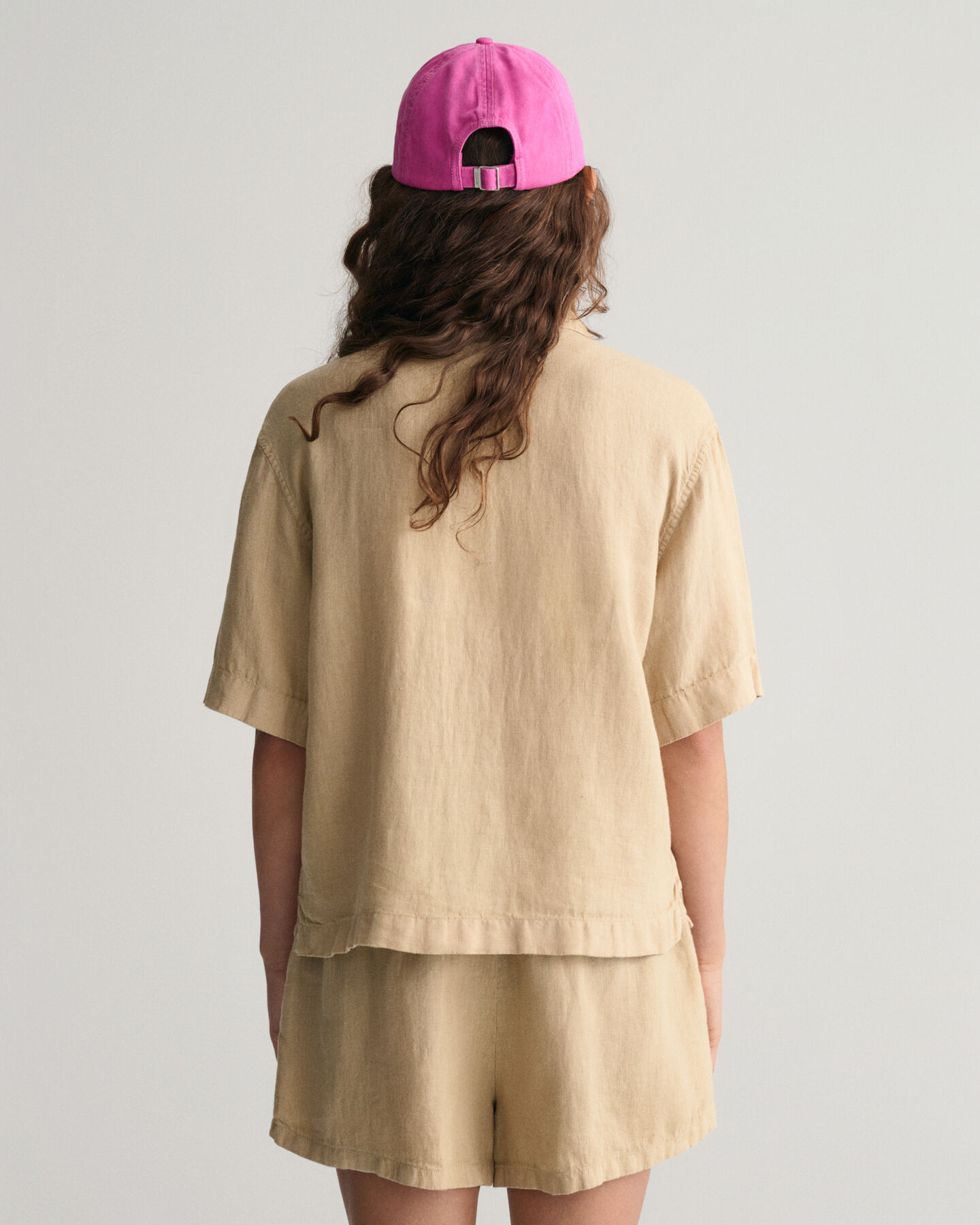 Teen Girls ‑malliston lyhythihainen suora pellavapaita