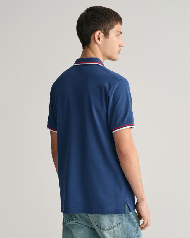 2-Color Tipped Piqu&eacute; Polo Shirt