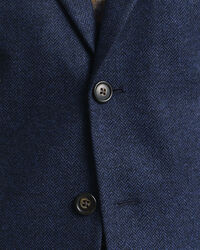 Slim fit ‑mitoitettu kalanruotokuvioinen flanellinen puvuntakki