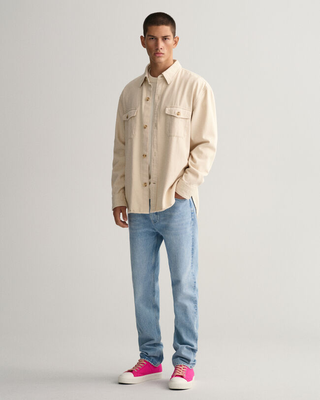 Supima-puuvillaneulepusero, py&ouml;re&auml; p&auml;&auml;ntie