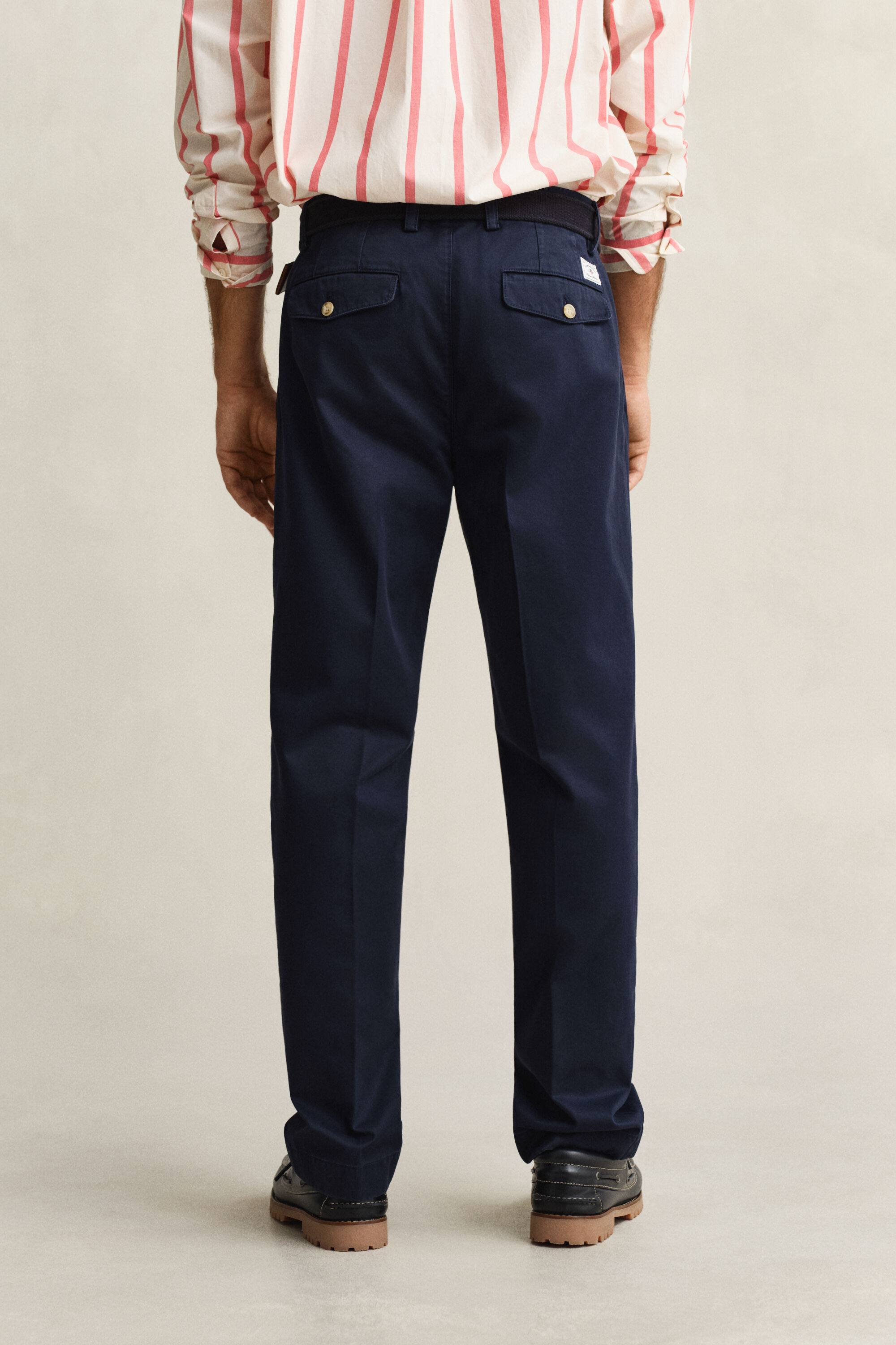 Regular fit ‑mitoitetut puuvillatvillichinot