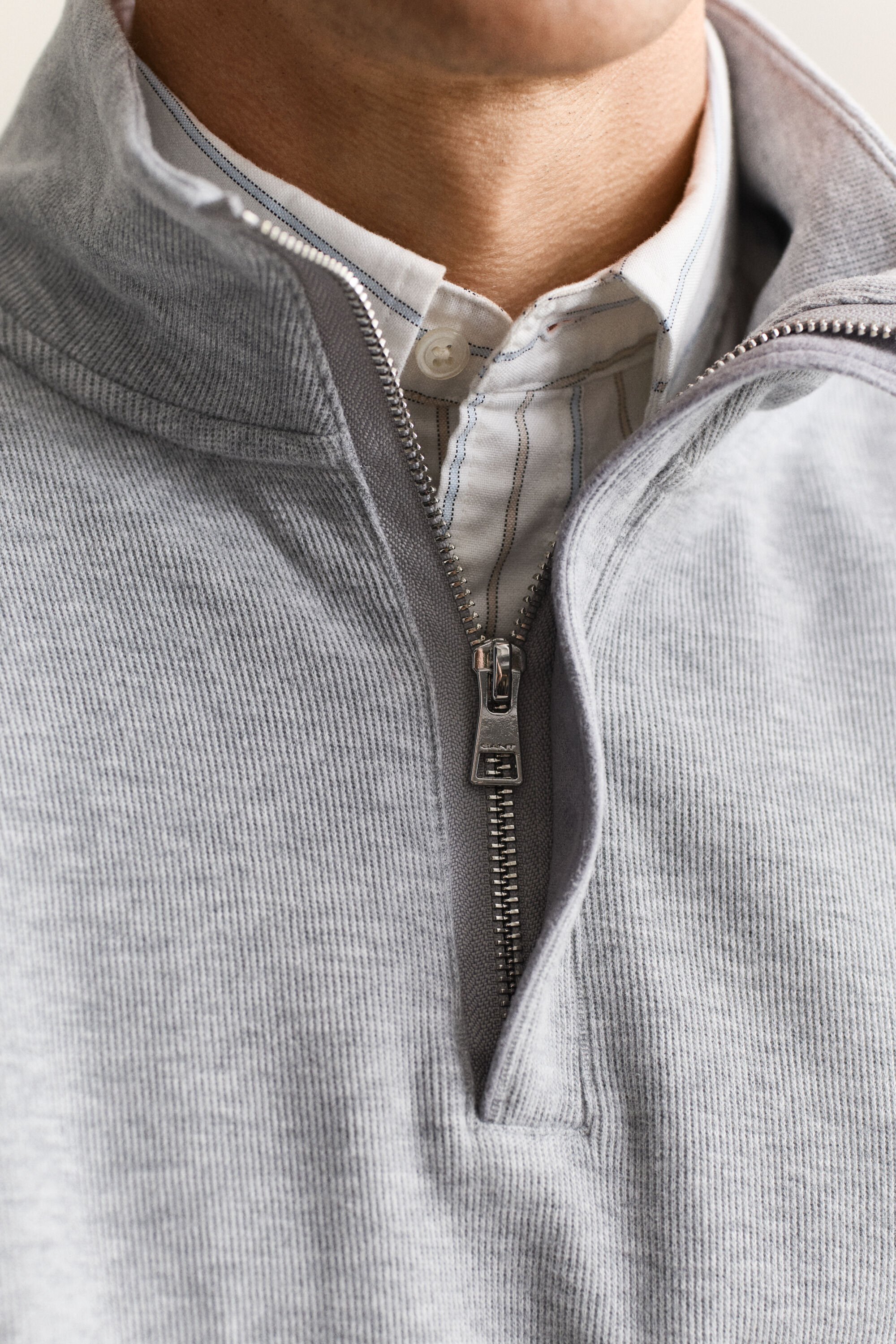 Sacker Rib ‑collegepaita puolivetoketjulla