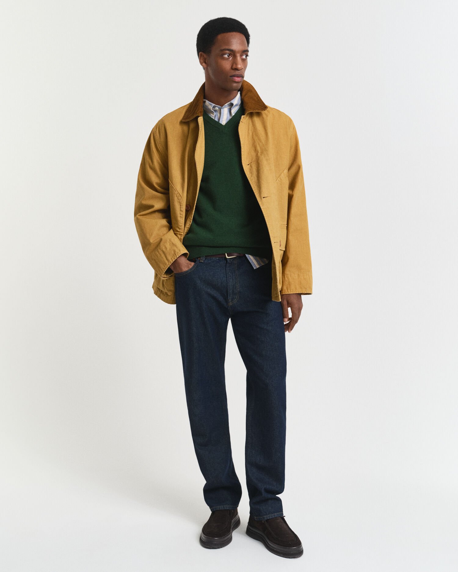 Ohut lampaanvillaneule, v-pääntie