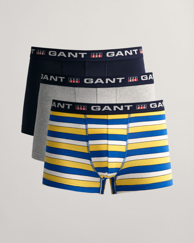 Raidalliset Retro Shield ‑bokserit (3 kpl)