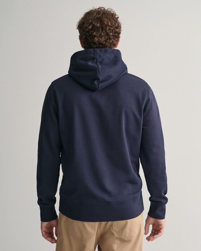 Painatuksella varustettu huppari