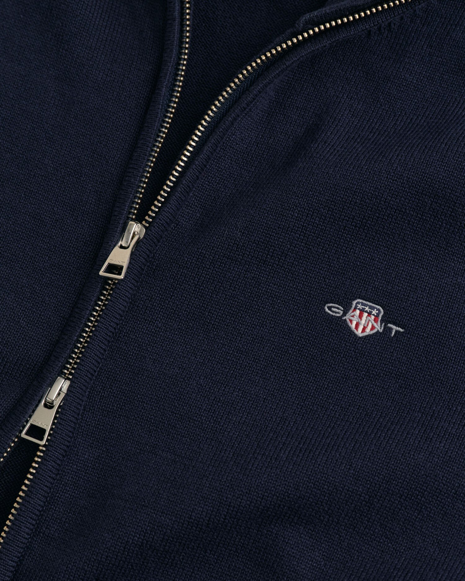 Vetoketjullinen Casual-puuvillaneuletakki