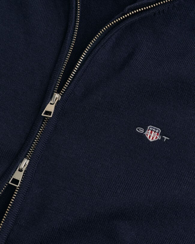 Vetoketjullinen Casual-puuvillaneuletakki