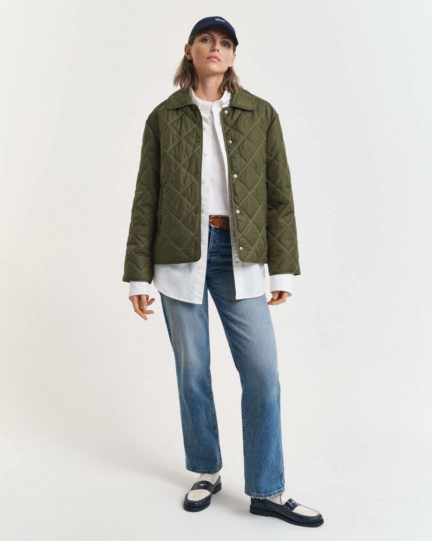 Kauluksellinen tikkitakki