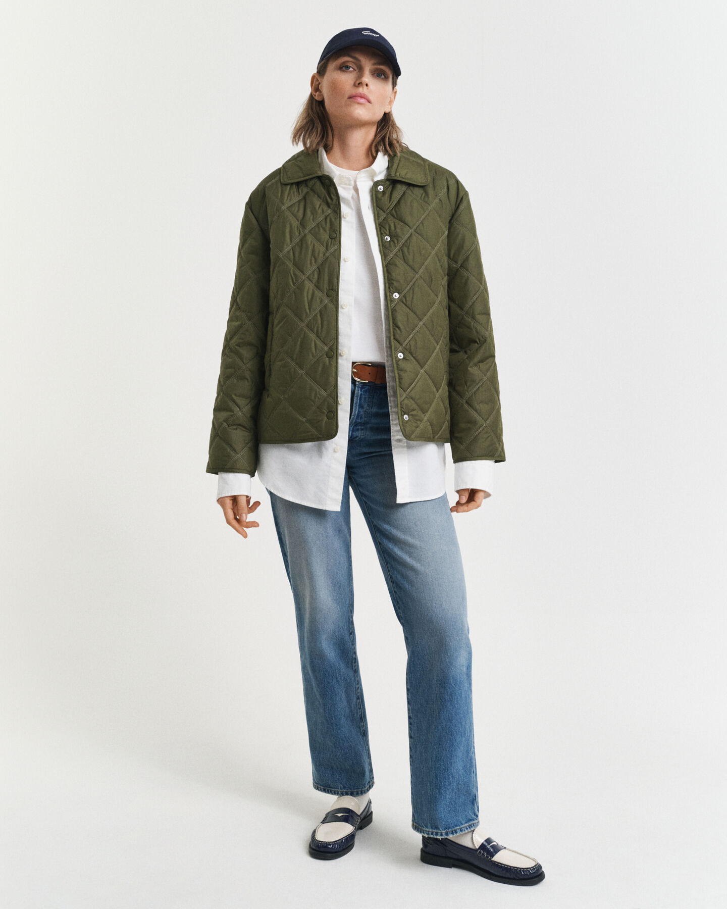 Kauluksellinen tikkitakki