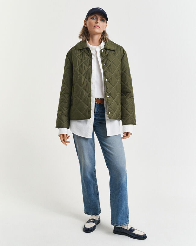 Kauluksellinen tikkitakki