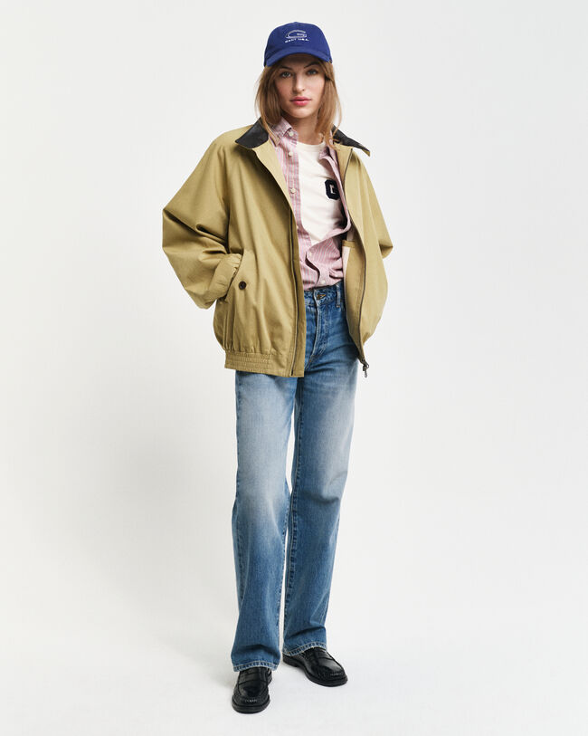 Puuvillainen Harrington‑takki