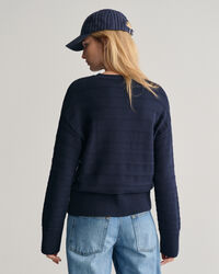 Raidallinen Tonal-puuvillaneule