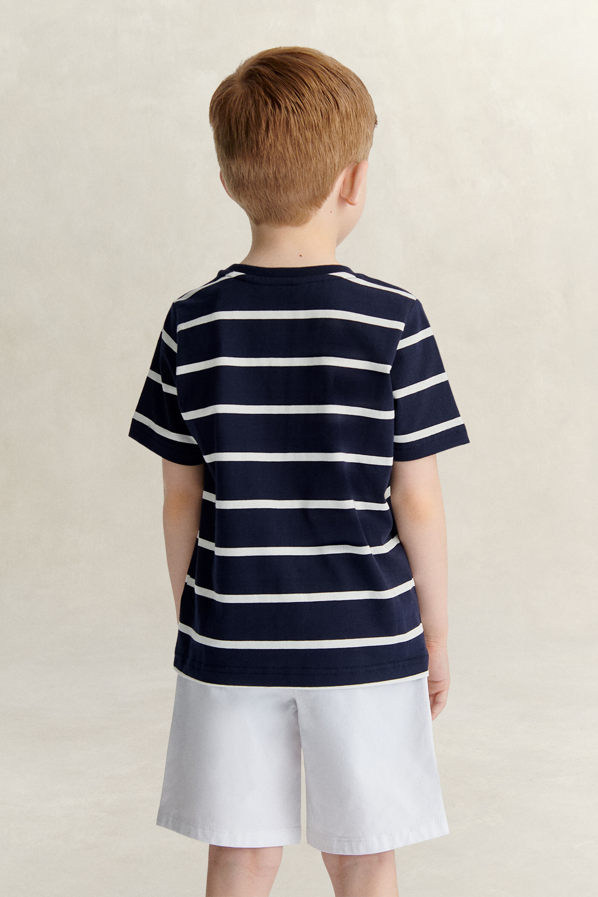 Boys-malliston raitakuvioitu t‑paita